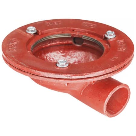 Infinity Drain Clamp Down Cast Iron Drain with Side Outlet No Trap 4” Throat and 2” Outlet N/A