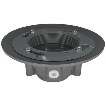 Infinity Drain Clamp Down PVC Drain with 4" Throat and 2" Threaded Outlet N/A