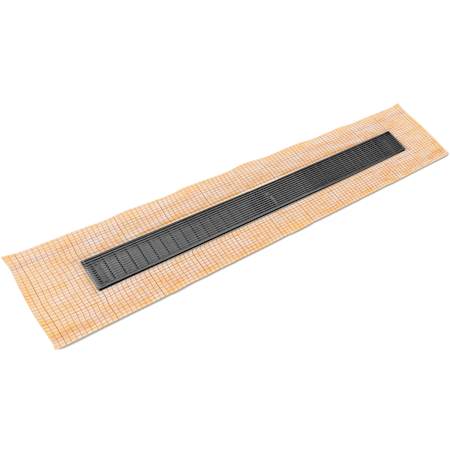 Infinity Drain 42" FCSAS 65 Linear Drain Kit with 2 1/2" Wedge Wire Grate Gunmetal