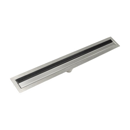 Infinity Drain 48" WedgeWire Linear Shower Drain Kit with 2" Outlet Matte Black