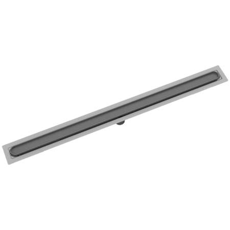 Infinity Drain 24" FF Series Complete Kit with Disco-Rectangle Tile Insert Frame Gunmetal