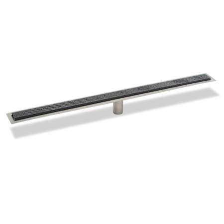 Infinity Drain 60" FFGR 65 Linear Drain Kit with 2 1/2" Adhesion Style Grate Gunmetal