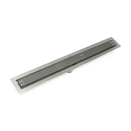 Infinity Drain 36" FF Series Complete Kit with Tile Insert Frame Gunmetal