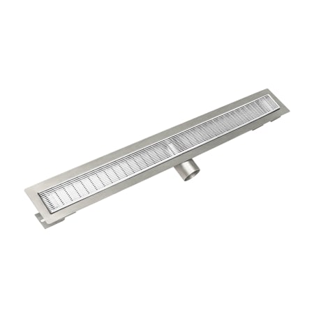 Infinity Drain 32" WedgeWire Linear Shower Drain Kit with 2" Side Outlet Matte White