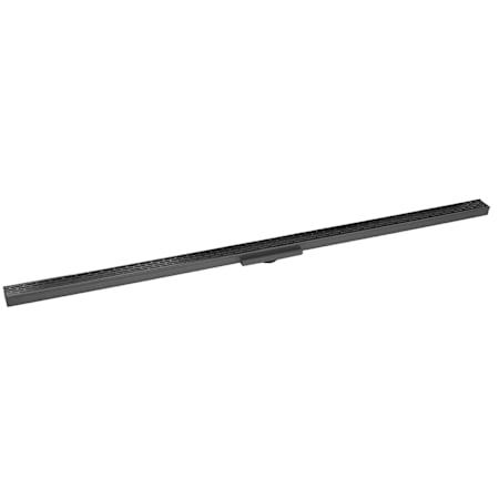 Infinity Drain 48" FX 38 Series Complete Kit with Perforated Offset Slot Grate Gunmetal