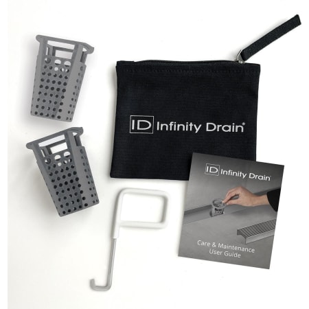 Infinity Drain Hair Maintenance Kit – Includes Maintenance Guide, AKEY Lift-Out Key, and Two HB 32 Hair Baskets Grey