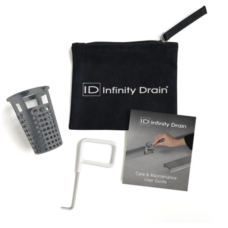 Infinity Drain Hair Maintenance Kit – Includes Maintenance Guide, DKEY Lift-Out Key, and HB 65 Hair Basket Grey
