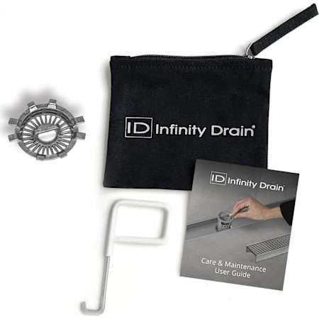 Infinity Drain Hair Maintenance Kit – Includes Maintenance Guide, AKEY Lift-Out Key, and HS 2 Hair Strainer N/A