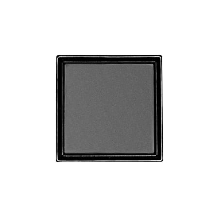 Infinity Drain 5" x 5" LTD 5 Center Drain Kit with ABS Bonded Flange, 2", 3" and 4" Outlet Gunmetal