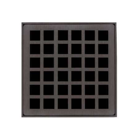 Infinity Drain Squares 4" Drain Grate Only for Select Infinity Drain Center Drains Oil Rubbed Bronze