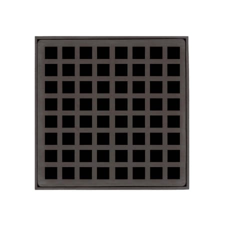 Infinity Drain Squares 5" Drain Grate Only for Select Infinity Drain Center Drains Oil Rubbed Bronze