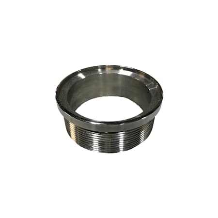 Infinity Drain 5" Round Tile Drain Strainer Only with 4" Outlet - Less Grate Oil Rubbed Bronze