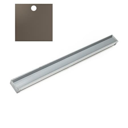 Infinity Drain 84" Long Custom Rough Only Kit for S-LAG 65, S-LT 65, S-LSD 65, and S-LTIF 65 Series, Includes PVC Components and Channel Trim Gunmetal