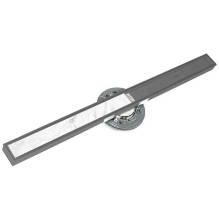 Infinity Drain 96" Site Sizable Stainless Steel Linear Drain Kit with Tile Insert Frame – Includes Cast Iron Drain Body with 3" No Hub Outlet Gunmetal