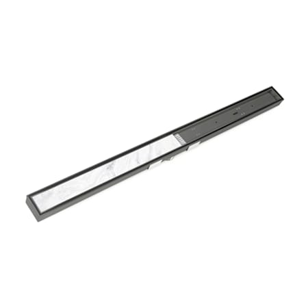Infinity Drain 96" S-Stainless Steel Series Complete Kit with Tile Insert Frame Gunmetal
