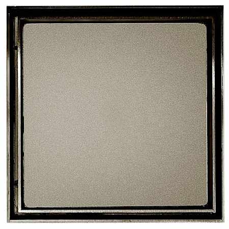 Infinity Drain Premium Center Drain 4” x 4” Tile Drain Strainer – Includes PVC Bonded Flange Drain Body with 2", 3" and 4" Outlet Gunmetal