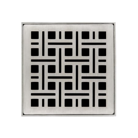 Infinity Drain Weave 4" Drain Grate Only for Select Infinity Drain Center Drains Satin Stainless