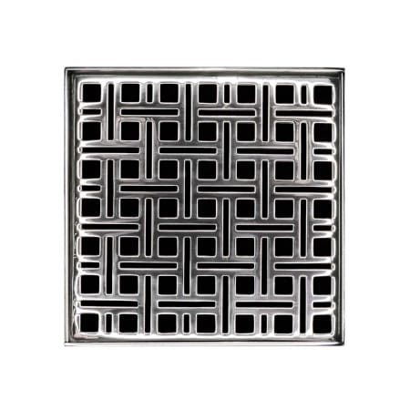 Infinity Drain Weave 5" Drain Grate Only for Select Infinity Drain Center Drains Polished Stainless
