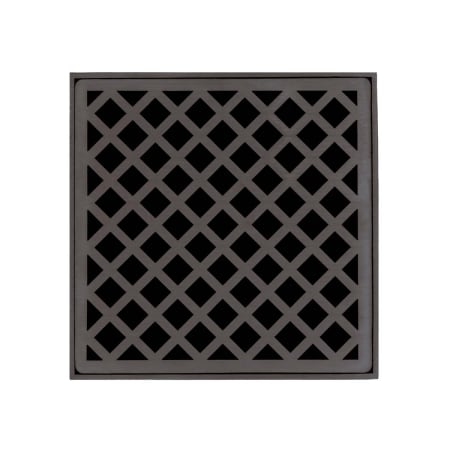 Infinity Drain Criss-Cross 5" Drain Grate Only for Select Infinity Drain Center Drains Oil Rubbed Bronze