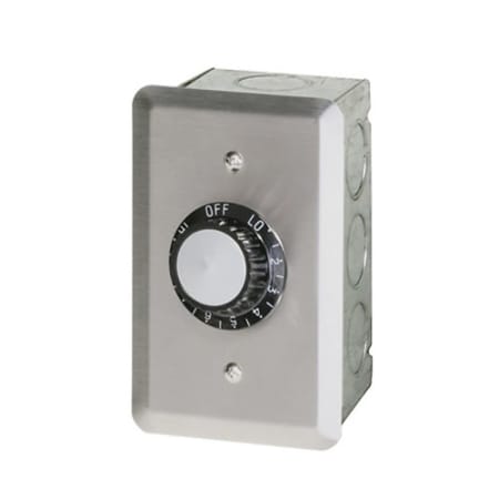 Infratech Input Regulator Switch with Wall Plate and Gang Box 120v/15amp Stainless Steel