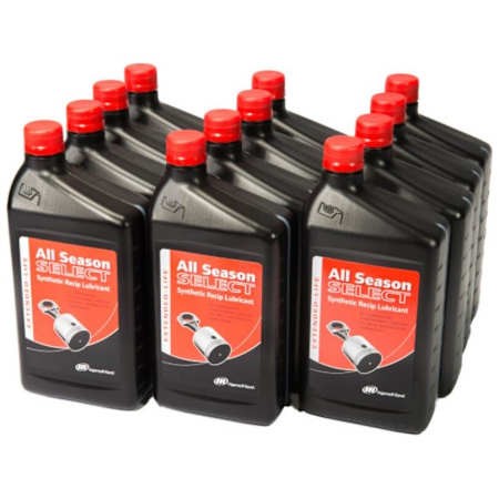 Ingersoll Rand OEM All Season Select Synthetic Lubricant 12 Pack (1 Liter Each) N/A