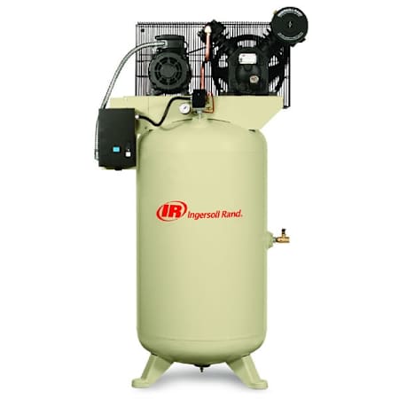 Ingersoll Rand 5 HP 80 Gal 175 Max PSI Two-Stage Stationary Electric (208 Volt 3 Phase) Reciprocating Air Compressor with Vertical Tank N/A