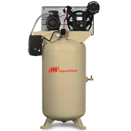 Ingersoll Rand 7.5 HP 80 Gal 175 Max PSI Two-Stage Stationary Electric (230 Volt 3 Phase) Reciprocating Air Compressor with Vertical Tank N/A