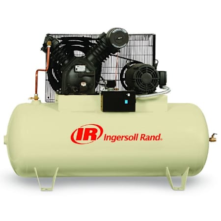 Ingersoll Rand 10 HP 120 Gal 175 Max PSI Two-Stage Stationary Electric (460 Volt 3 Phase) Reciprocating Air Compressor with Horizontal Tank N/A