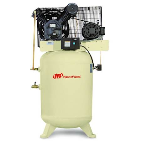 Ingersoll Rand 10 HP 120 Gal 175 Max PSI Two-Stage Stationary Electric (208 Volt 3 Phase) Reciprocating Air Compressor with Vertical Tank N/A