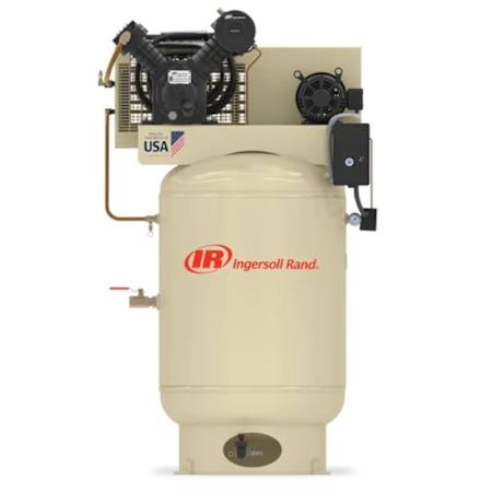 Ingersoll Rand 10 HP 120 Gal 175 Max PSI Two-Stage Stationary Electric (460 Volt 3 Phase) Fully Packaged Reciprocating Air Compressor with Vertical Tank N/A