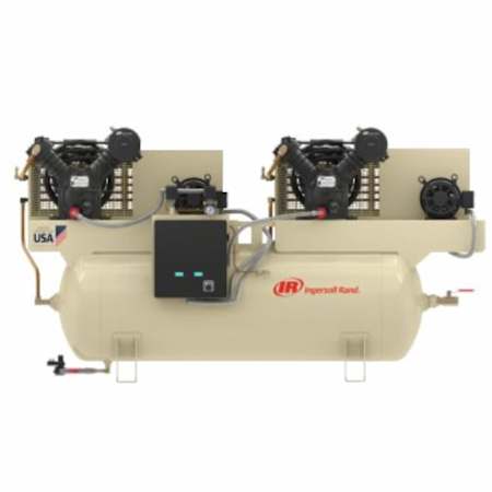 Ingersoll Rand 20 HP 120 Gal 175 Max PSI Two-Stage - Duplex Stationary Electric (208 Volt 3 Phase) Fully Packaged Reciprocating Air Compressor N/A