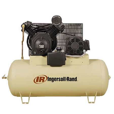 Ingersoll Rand 15 HP 120 Gal 175 Max PSI Two-Stage Stationary Electric (230 Volt 3 Phase) Reciprocating Air Compressor with Horizontal Tank N/A