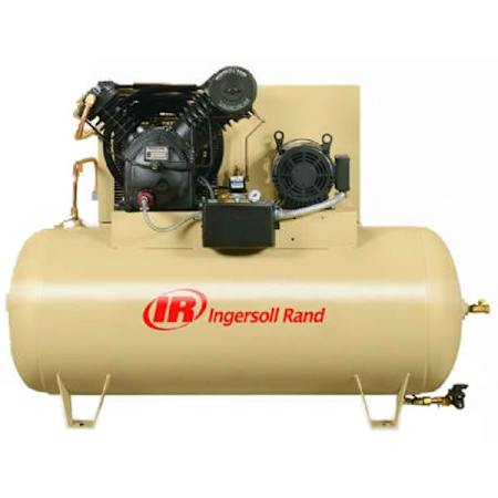 Ingersoll Rand 15 HP 120 Gal 175 Max PSI Two-Stage Stationary Electric (208 Volt 3 Phase) Fully Packaged Reciprocating Air Compressor N/A
