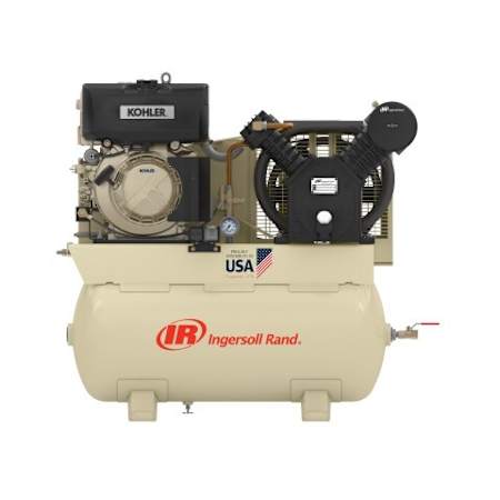 Ingersoll Rand 10 HP 30 Gal 175 Max PSI Two-Stage Truck Mount Diesel Reciprocating Air Compressor with Electric Start Kohler Diesel Engine N/A
