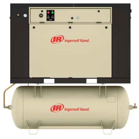 Ingersoll Rand 5 HP 80 Gal 175 Max PSI Quiet Enclosed Two-Stage Stationary Electric (208 Volt 3 Phase) Reciprocating Air Compressor N/A