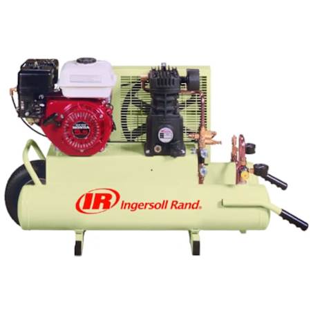 Ingersoll Rand 5.5 HP 8 Gal 135 Max PSI Single-Stage Portable Gas Reciprocating Air Compressor with Honda Engine N/A