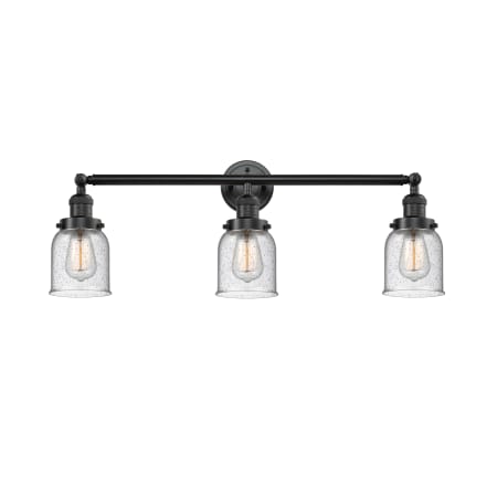 Innovations Lighting Bell 3 Light 30" Wide Commercial Vanity Light Oil Rubbed Bronze / Seedy