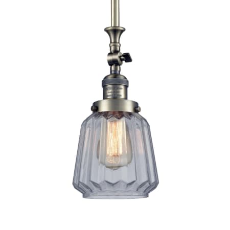 Innovations Lighting Chatham 14" Tall Mini Pendant Antique Brass / Clear