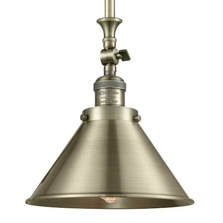 Innovations Lighting Briarcliff Single Light 10" Wide Pendant Antique Brass / Antique Brass