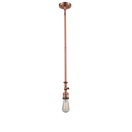 Innovations Lighting Single Light 4" Wide Mini Pendant Antique Copper