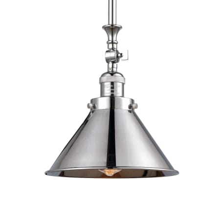 Innovations Lighting Briarcliff Single Light 10" Wide Pendant Polished Chrome / Polished Chrome
