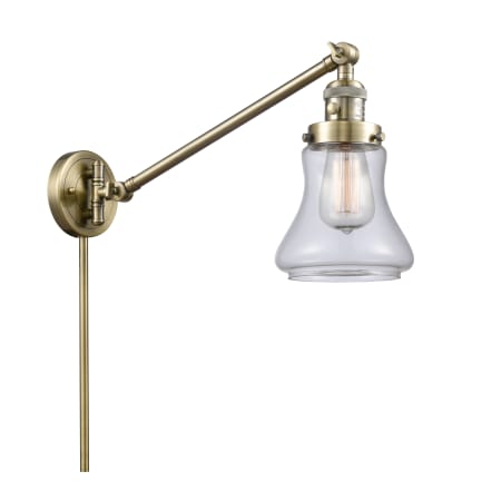 Innovations Lighting Bellmont Single Light 25" Tall Bathroom Sconce Antique Brass / Clear