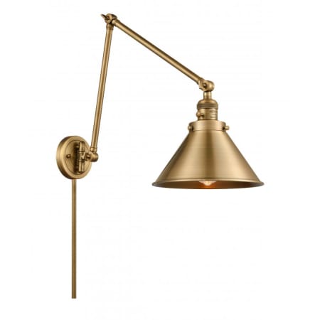 Innovations Lighting Briarcliff 30" Tall Wall Lamp with Swing Arm and Switch Brushed Brass
