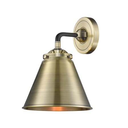 Innovations Lighting Appalachian Single Light 9" Tall Bathroom Sconce Black Antique Brass