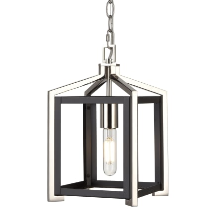 Innovations Lighting Wiscoy 8" Wide Mini Pendant Black Polished Nickel