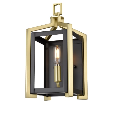 Innovations Lighting Wiscoy 12" Tall Wall Sconce Brushed Satin Brass