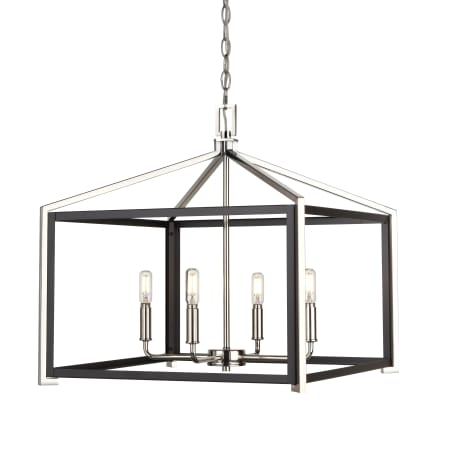 Innovations Lighting Wiscoy 4 Light 20" Wide Pendant Black Polished Nickel