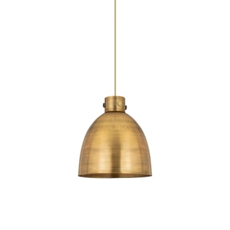 Innovations Lighting Newton Bell 14" Wide Suspension Pendant Brushed Brass