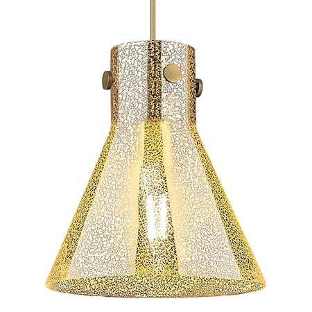 Innovations Lighting Newton Cone 10" Wide Cord Hung Mini Pendant with Mercury Glass Shade Brushed Brass