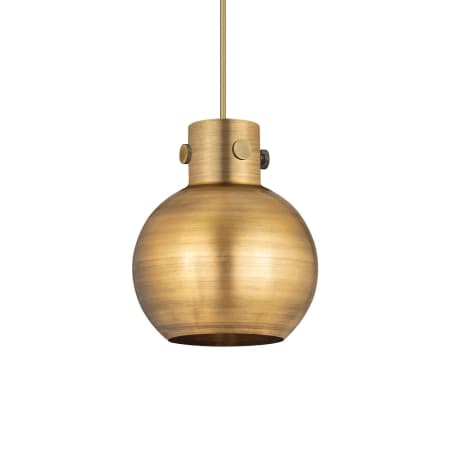 Innovations Lighting Newton Sphere 8" Wide Mini Pendant Brushed Brass / Brushed Brass